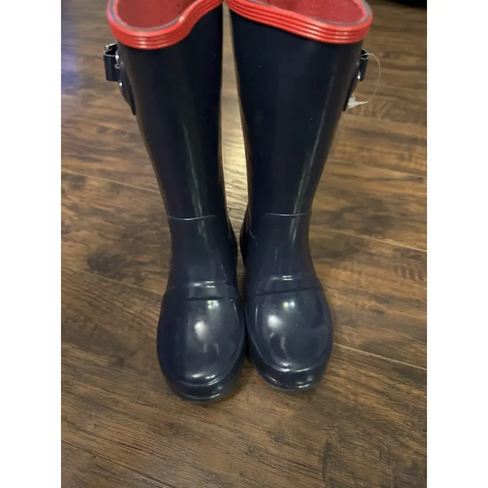 Polo Ralph Lauren Rain Boot Navy Blue Red Pony Muck Puddle Play Toddler Size 8